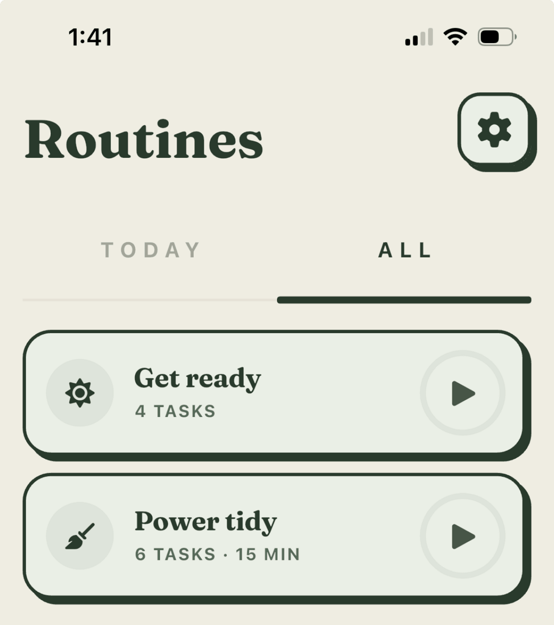 Create routines in the Rosy App
